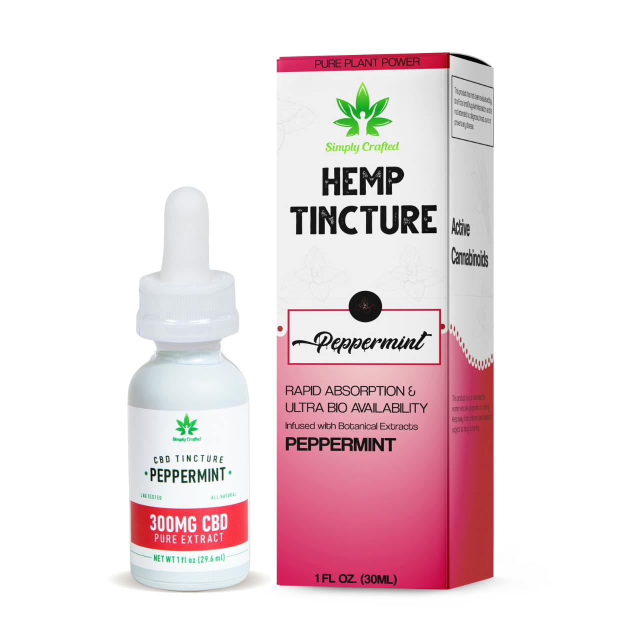 300mg CBD Oil - Peppermint Blend